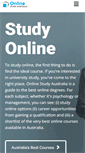 Mobile Screenshot of onlinestudyaustralia.com